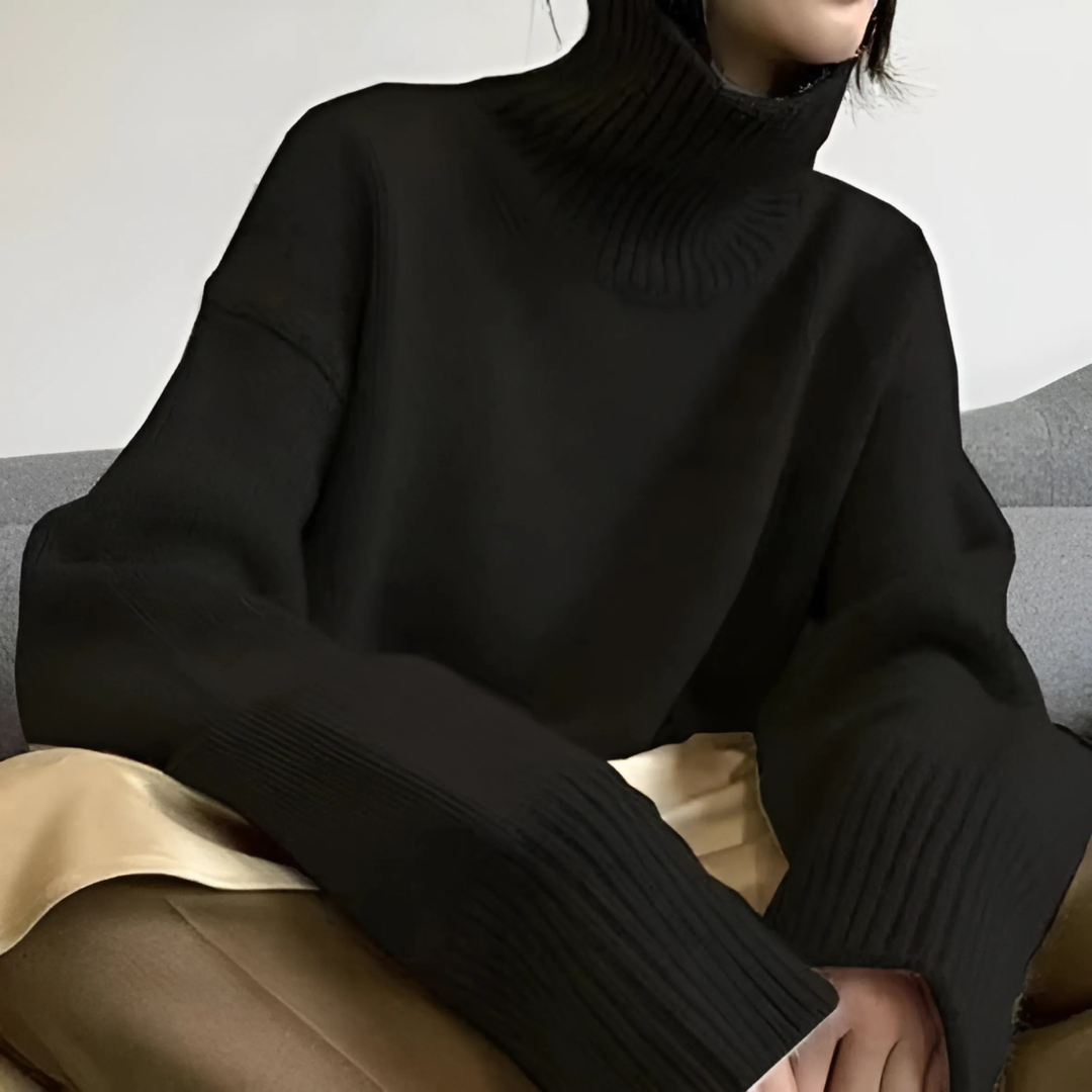 Damen - Rollkragenpullover - Kuscheliger Strick - Warmes Wintermust-have für Stil und Komfort