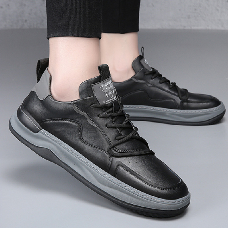 Herren - Turnschuhe - Leder - Low-Top - Stilvolle Freizeitschuhe für jeden Anlass