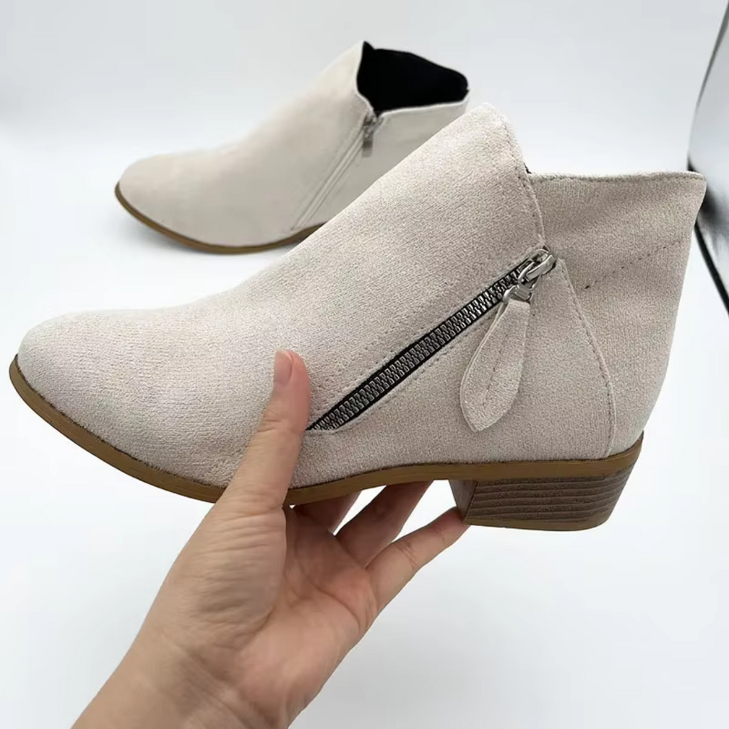 Damen - Stylische stiefel - Leder - Bequeme Mode Schuhe mit Trendigem Design für jeden Anlass