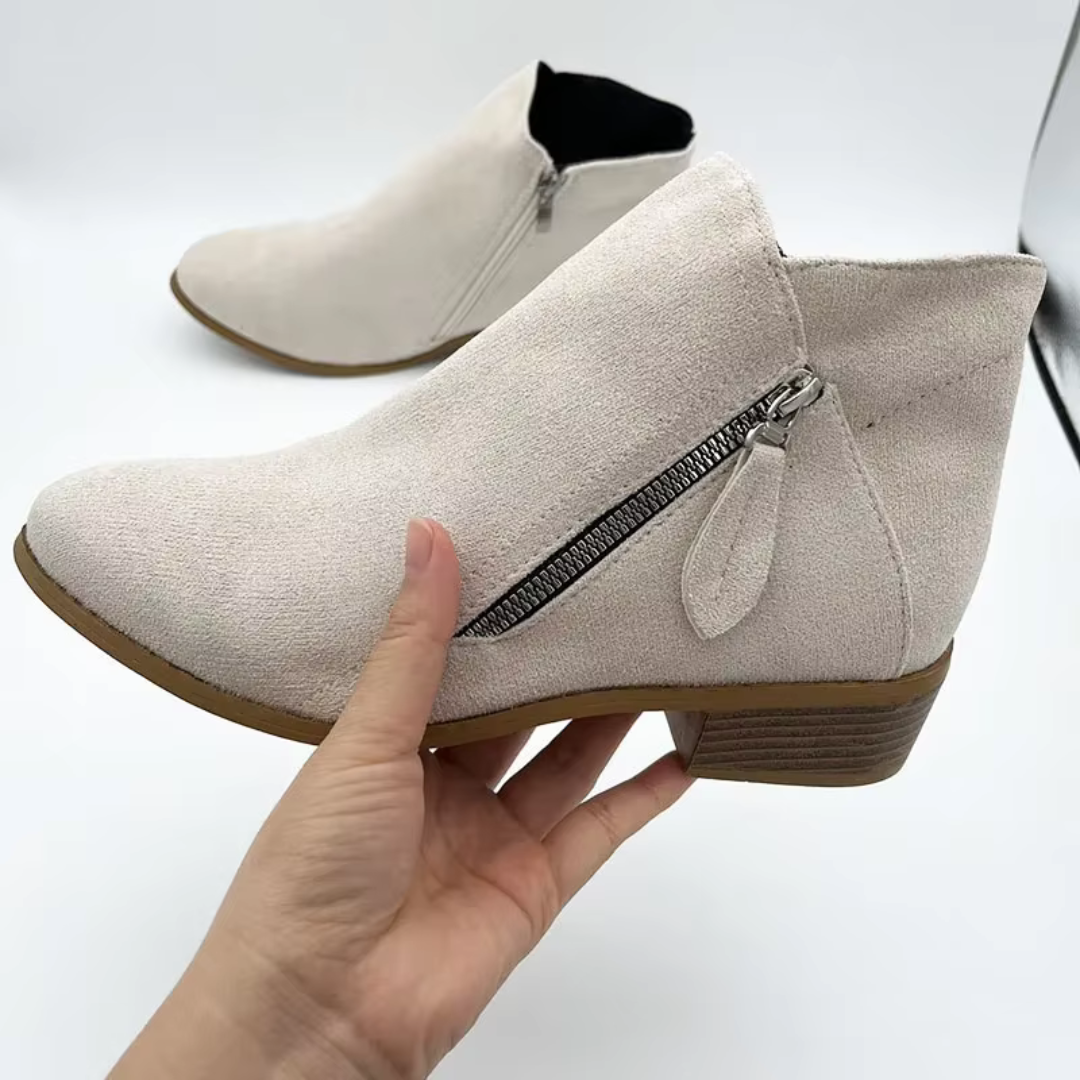 Damen - Stylische stiefel - Leder - Bequeme Mode Schuhe mit Trendigem Design für jeden Anlass