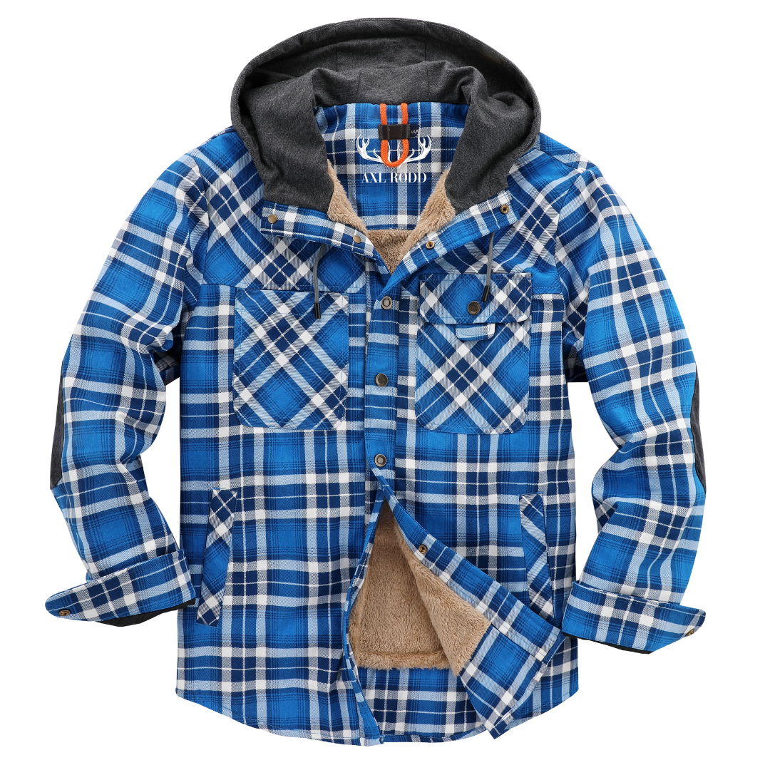 Herren - Holzfäller-Kapuzenpulli - Gemütliches Flanell-Material - Stilvolle Freizeitkleidung für jeden Anlass