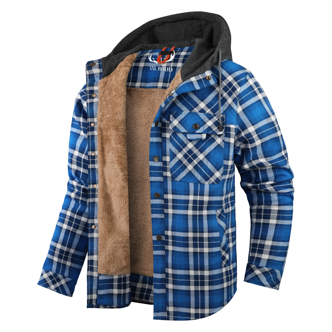 Herren - Holzfäller-Kapuzenpulli - Gemütliches Flanell-Material - Stilvolle Freizeitkleidung für jeden Anlass