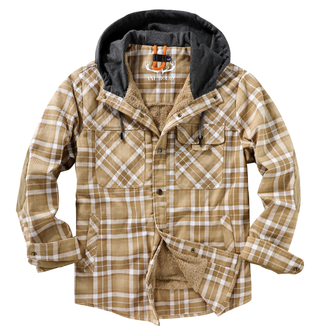 Herren - Holzfäller-Kapuzenpulli - Gemütliches Flanell-Material - Stilvolle Freizeitkleidung für jeden Anlass