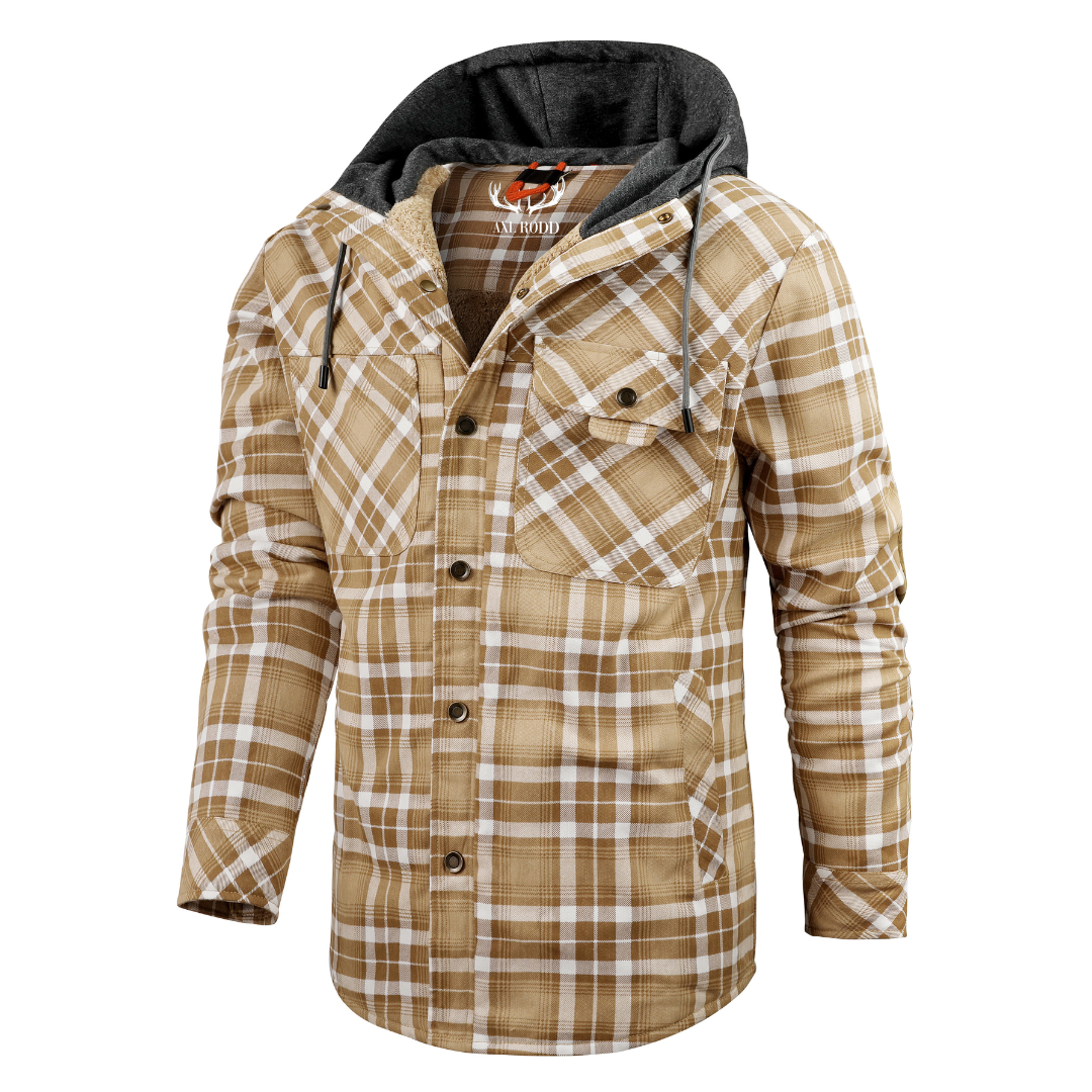 Herren - Holzfäller-Kapuzenpulli - Gemütliches Flanell-Material - Stilvolle Freizeitkleidung für jeden Anlass
