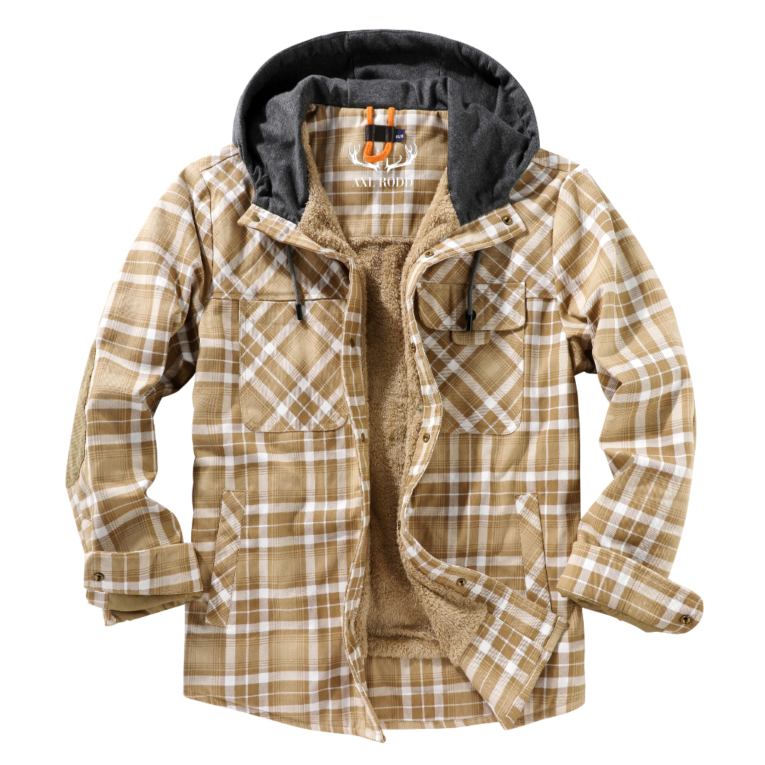 Herren - Holzfäller-Kapuzenpulli - Gemütliches Flanell-Material - Stilvolle Freizeitkleidung für jeden Anlass