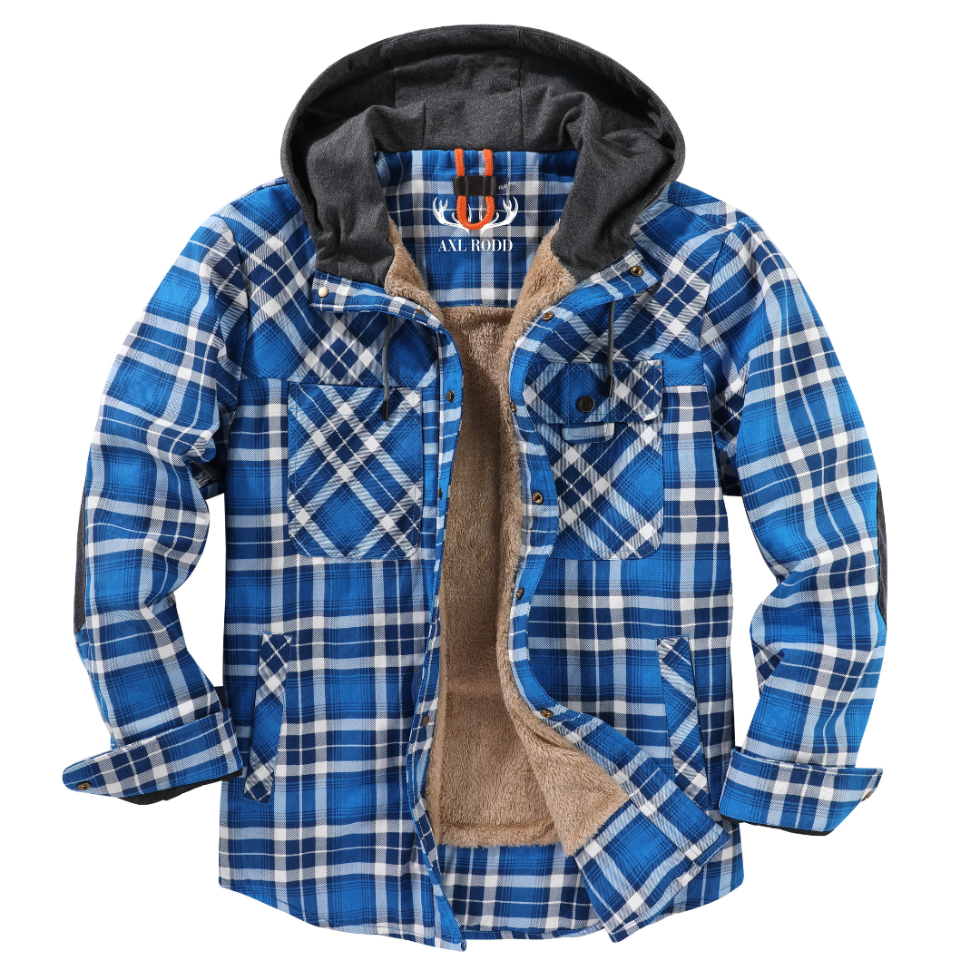 Herren - Holzfäller-Kapuzenpulli - Gemütliches Flanell-Material - Stilvolle Freizeitkleidung für jeden Anlass