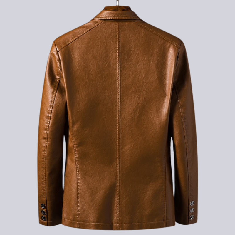 Herren - Jacke - Leder - Stilvoll & strapazierfähig - Ideal für nächtliche Abenteuer