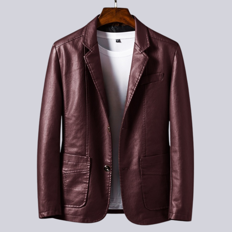 Herren - Jacke - Leder - Stilvoll & strapazierfähig - Ideal für nächtliche Abenteuer