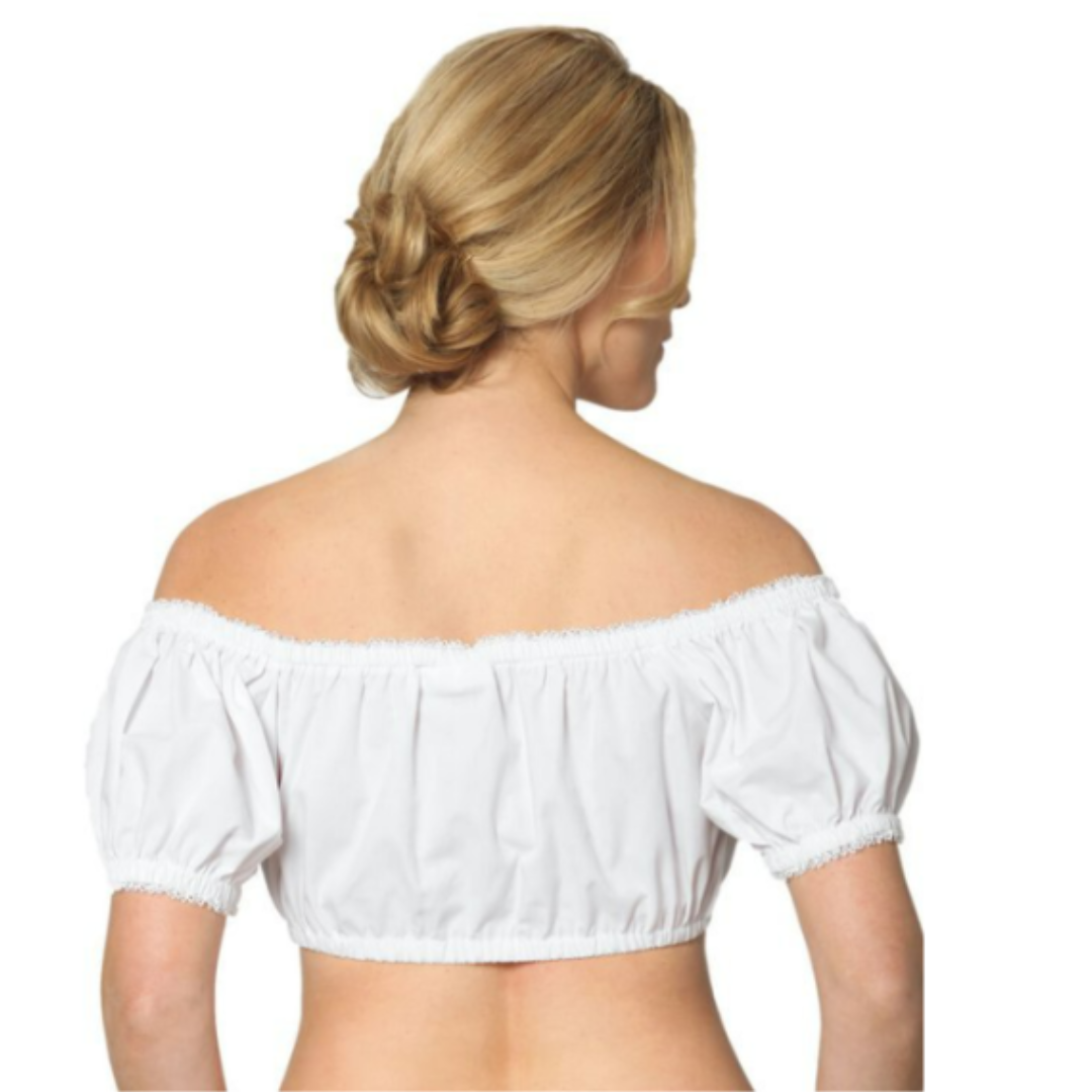 Damen Schulterfrei Oktoberfest Dirndl Bluse