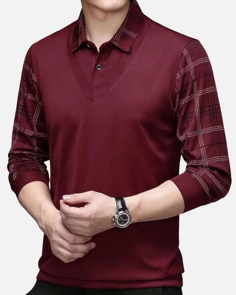 Herren - Langarm-Polo - Bequeme Baumwollmischung - Stilvolle Freizeitkleidung für jeden Anlass