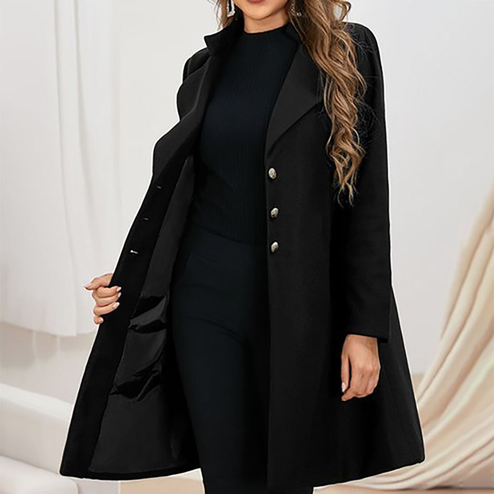 Damen - Prestige Mantel - Elegantes Design - Hochwertigem Material - Stilvoller Look für jede Gelegenheit
