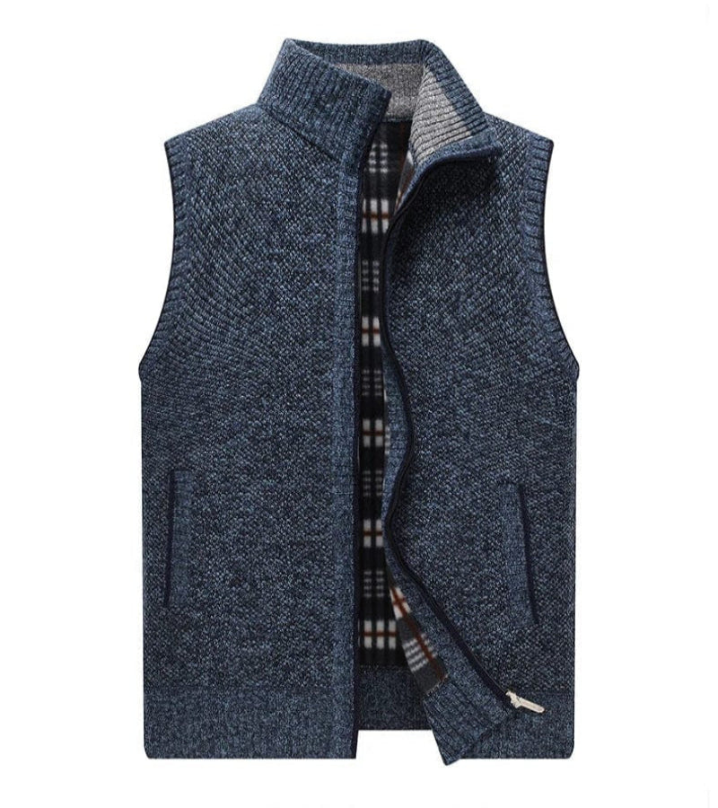 Herren - Kuschelige ärmellose Weste für den Herbst - Warmes Material - Stylische Schichtung für jeden Anlass