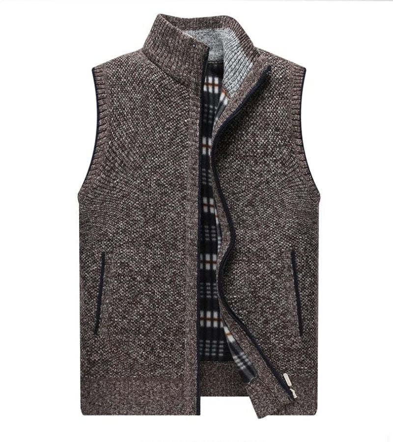 Herren - Kuschelige ärmellose Weste für den Herbst - Warmes Material - Stylische Schichtung für jeden Anlass