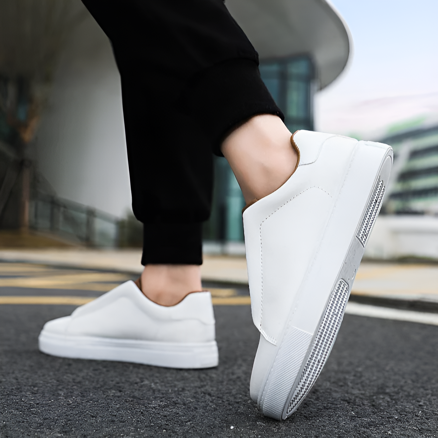 Herren - Slip-On Sneaker - Leichte Material - Gepolsterte Einlegesohle - Ideal für Freizeitaktivitäten
