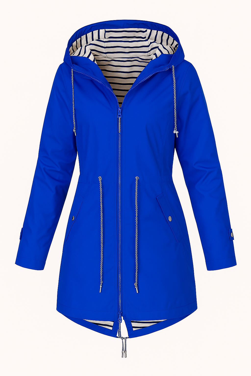 Damen - Leichte Regenjacke mit Kapuze - Wasserdichte - Stylisches und funktionales Allwetter-Essential
