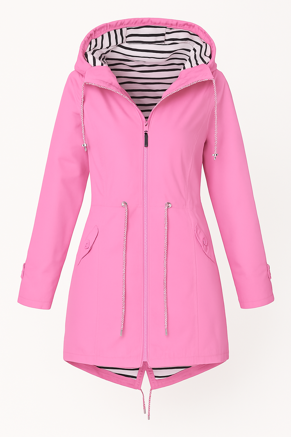 Damen - Leichte Regenjacke mit Kapuze - Wasserdichte - Stylisches und funktionales Allwetter-Essential