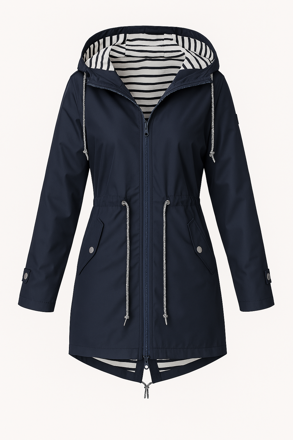 Damen - Leichte Regenjacke mit Kapuze - Wasserdichte - Stylisches und funktionales Allwetter-Essential