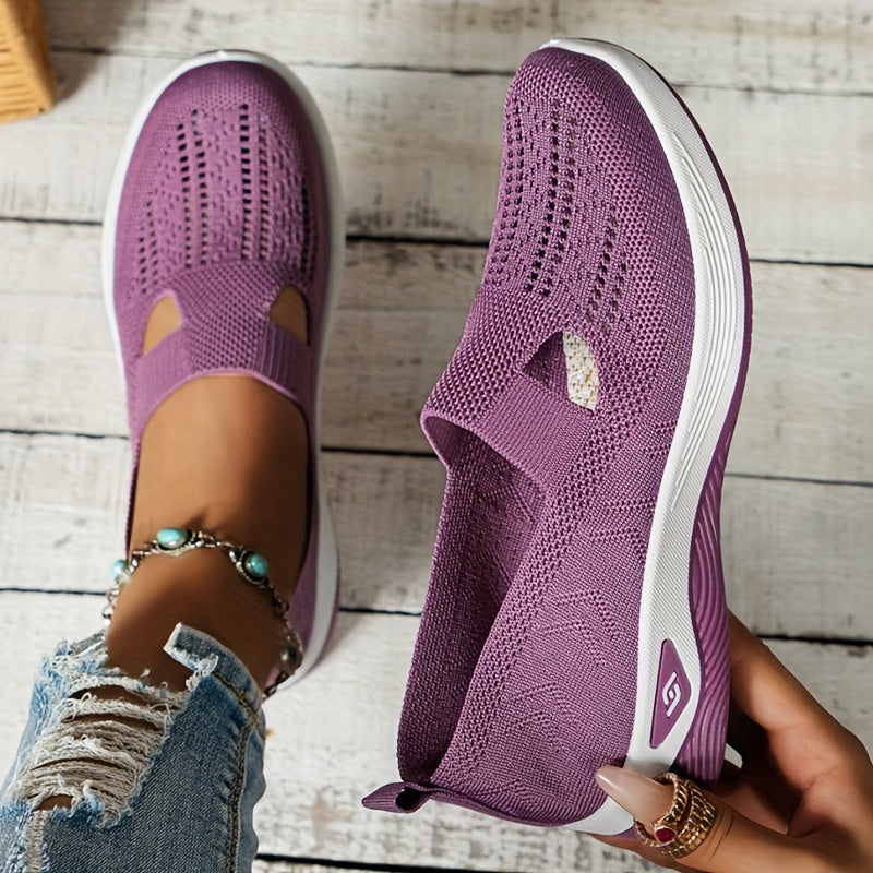 Damen - Slip-On Sneakers - Haltbares Material  - Perfekt für Casual Walking - Vielseitige Freizeit Schuhe