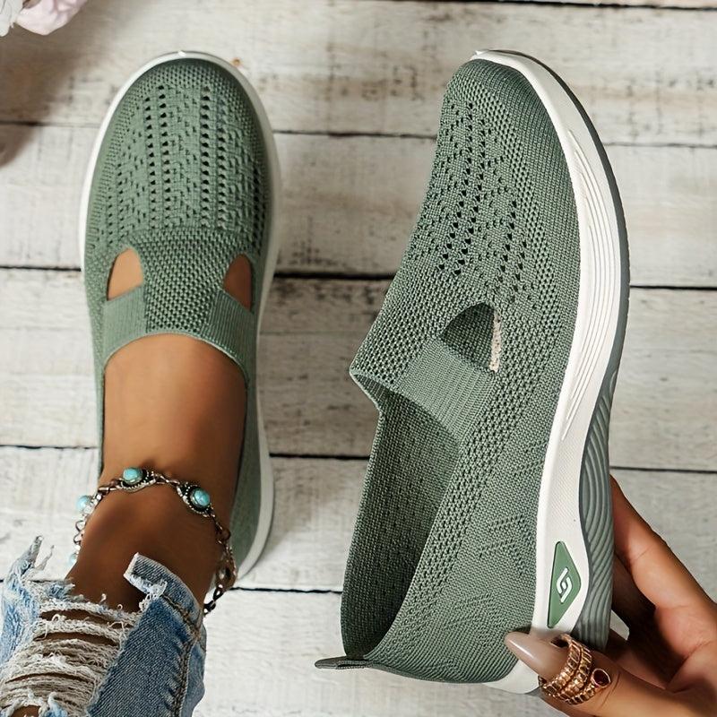 Damen - Slip-On Sneakers - Haltbares Material  - Perfekt für Casual Walking - Vielseitige Freizeit Schuhe