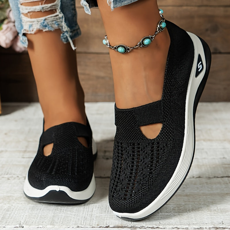 Damen - Slip-On Sneakers - Haltbares Material  - Perfekt für Casual Walking - Vielseitige Freizeit Schuhe