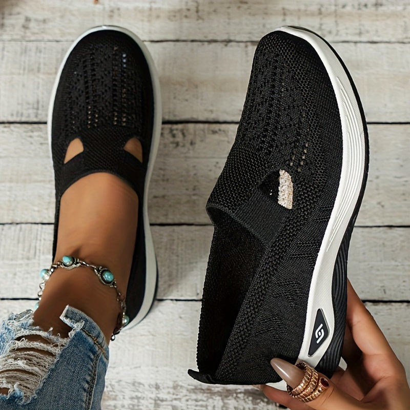Damen - Slip-On Sneakers - Haltbares Material  - Perfekt für Casual Walking - Vielseitige Freizeit Schuhe