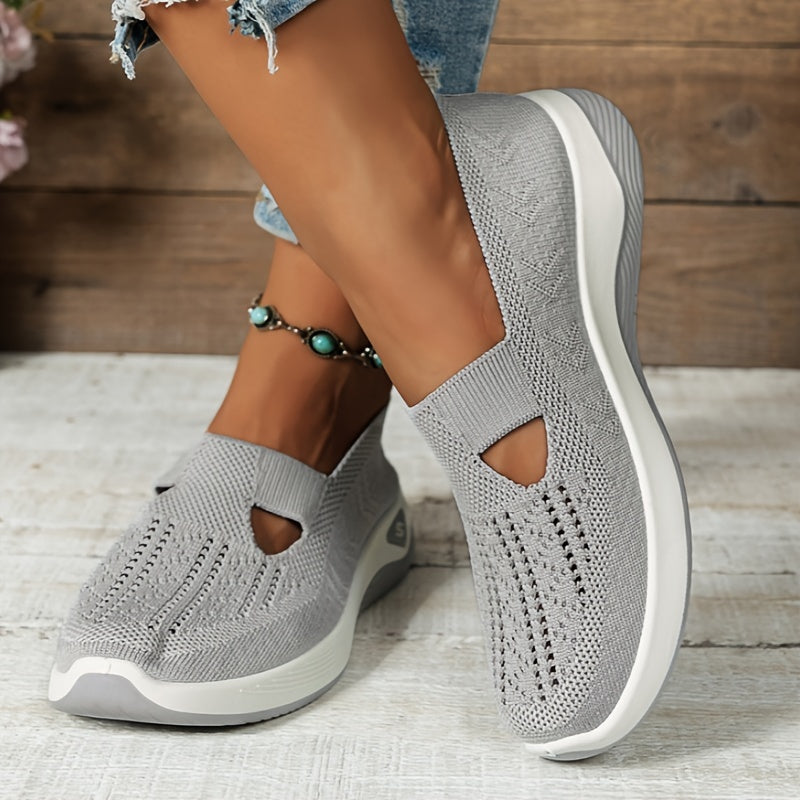 Damen - Slip-On Sneakers - Haltbares Material  - Perfekt für Casual Walking - Vielseitige Freizeit Schuhe