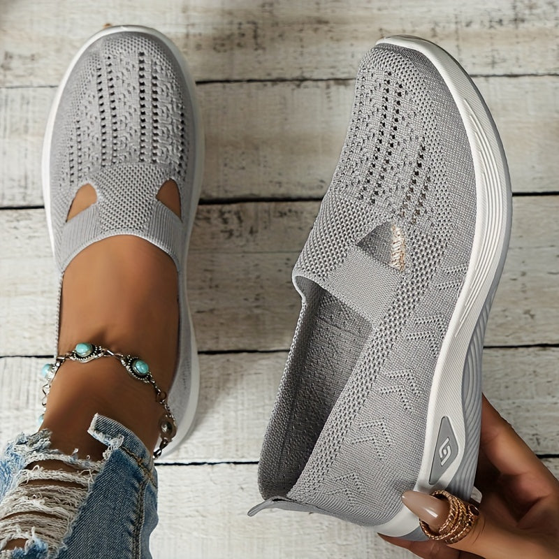 Damen - Slip-On Sneakers - Haltbares Material  - Perfekt für Casual Walking - Vielseitige Freizeit Schuhe