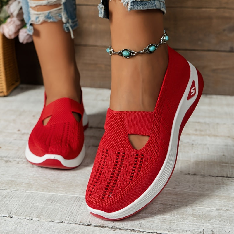 Damen - Slip-On Sneakers - Haltbares Material  - Perfekt für Casual Walking - Vielseitige Freizeit Schuhe