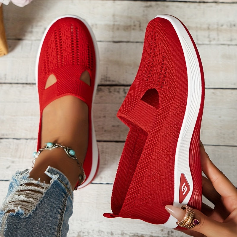 Damen - Slip-On Sneakers - Haltbares Material  - Perfekt für Casual Walking - Vielseitige Freizeit Schuhe