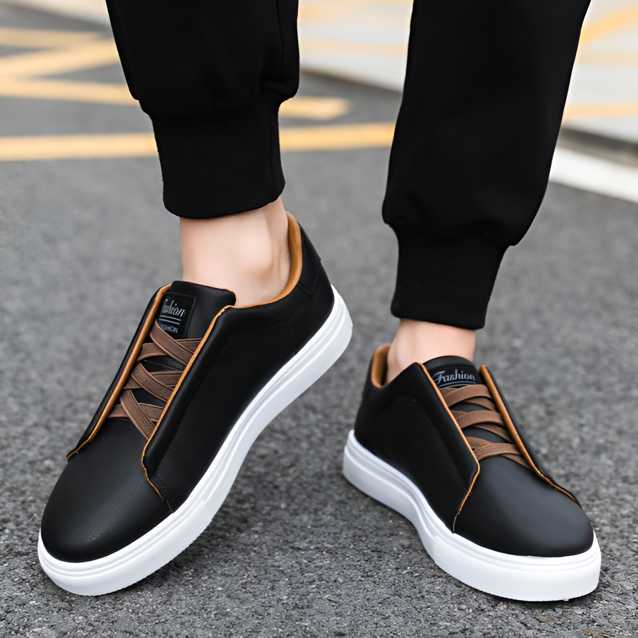 Herren - Slip-On Sneaker - Leichte Material - Gepolsterte Einlegesohle - Ideal für Freizeitaktivitäten
