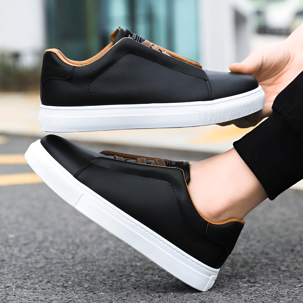 Herren - Slip-On Sneaker - Leichte Material - Gepolsterte Einlegesohle - Ideal für Freizeitaktivitäten