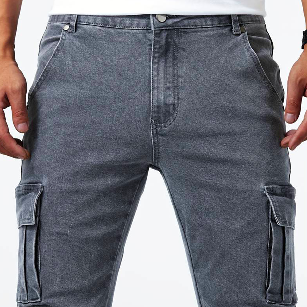 Herren - Cargo Jeans - Hochwertigem Material - Bequeme und stilvolle Passform - Modische Herrenbekleidung