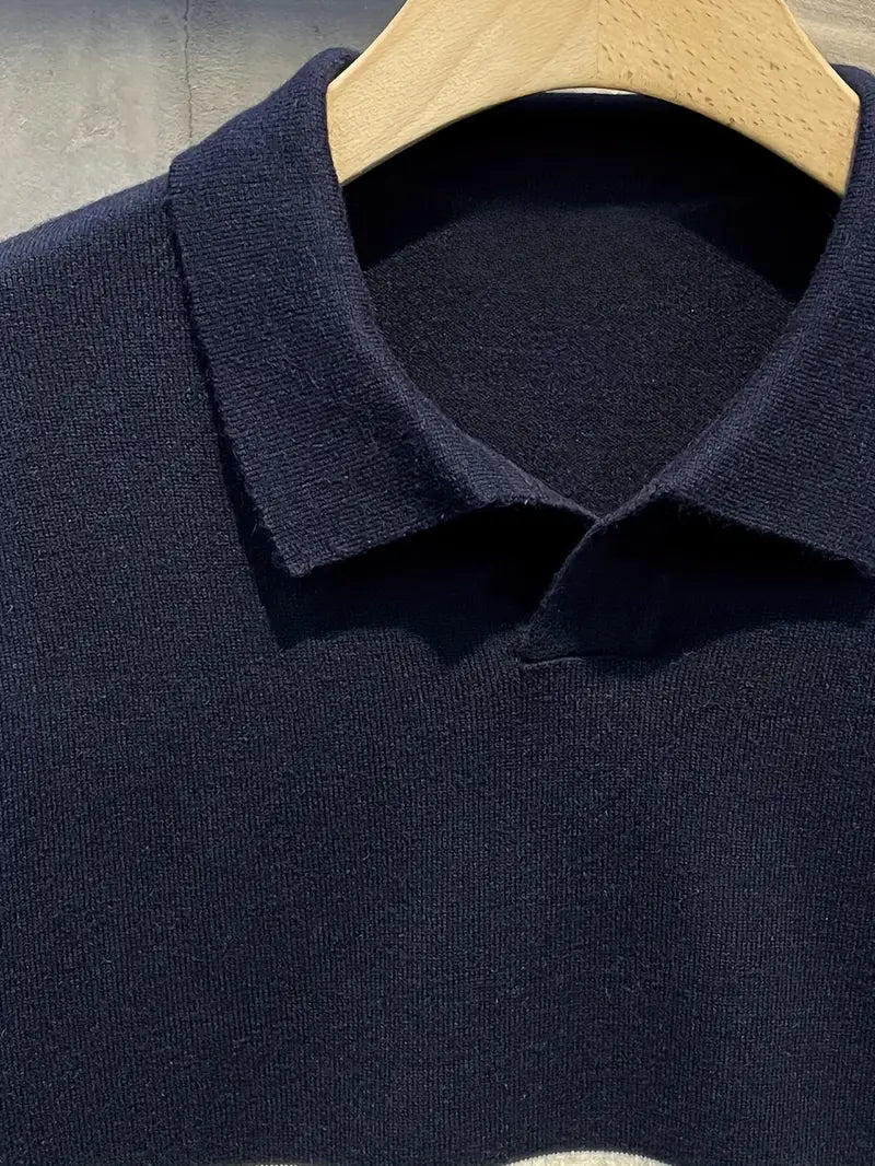 Herren - Gestreifter Pullover - Gemütlicher Strickstoff - Stylische Freizeitkleidung für jeden Anlass