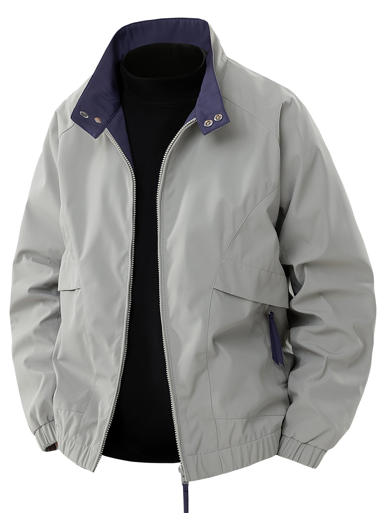 Herren - Lässige Windbreaker-Jacke - Leicht und Vielseitig für Outdoor-Abenteuer - Wetterfest und Stylisch