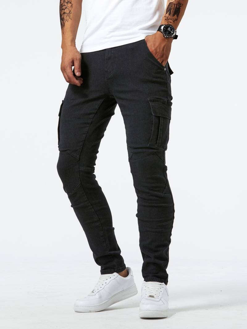 Herren - Cargo Jeans - Bequemer Denim - Vielfältige Styles - Modische Freizeitbekleidung