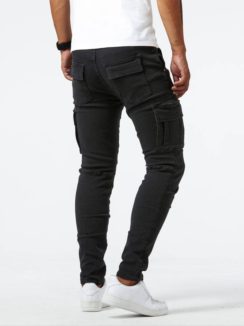 Herren - Cargo Jeans - Bequemer Denim - Vielfältige Styles - Modische Freizeitbekleidung