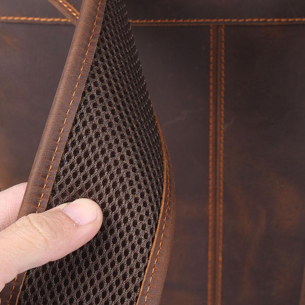 Herren - Stilvoller brauner Lederrucksack aus Leder - Langlebig & vielseitig für jeden Anlass