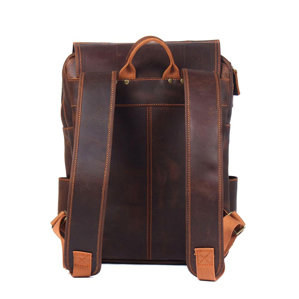 Herren - Stilvoller brauner Lederrucksack aus Leder - Langlebig & vielseitig für jeden Anlass