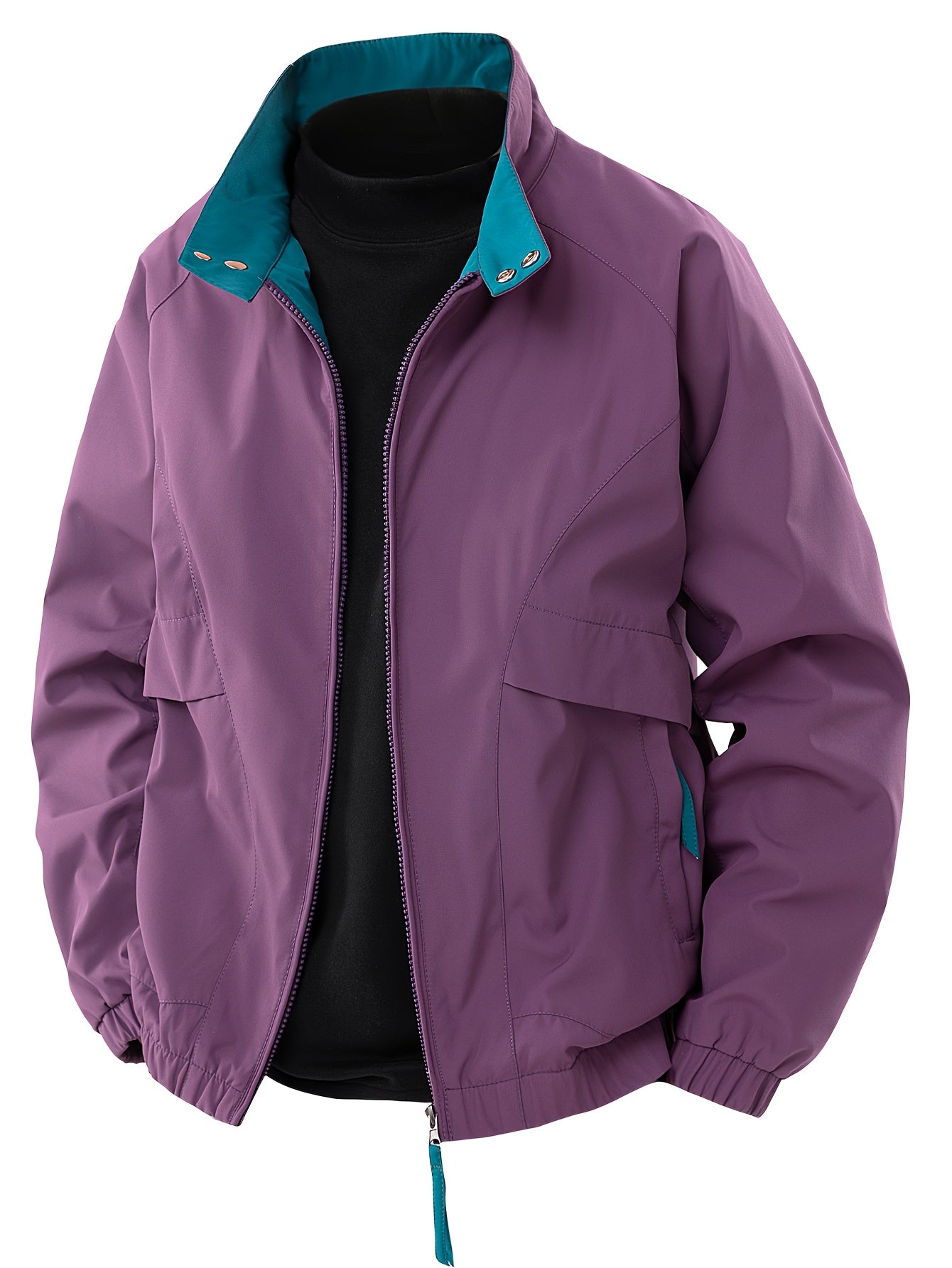 Herren - Lässige Windbreaker-Jacke - Leicht und Vielseitig für Outdoor-Abenteuer - Wetterfest und Stylisch