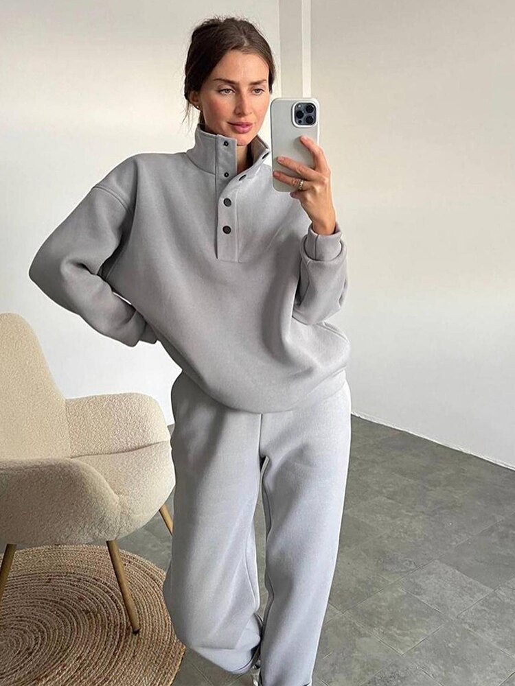 Bequemer Fleece-Overall in Übergröße