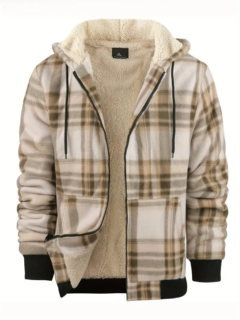 Herren - Warme Jacke - Fleece Futter - Kuscheliger Komfort für kalte Tage - Ideal für Outdoor-Aktivitäten