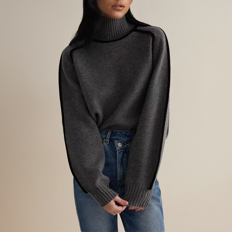 Damen - Rollkragenpullover - Kaschmir  - Luxuriöse Wärme & Komfort - Stilvoller Begleiter für kalte Tage