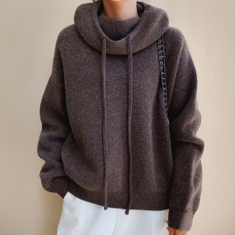 Damen - Rollkragenpullover - Merinowolle - Klassische Wärme für stilvolle Eleganz