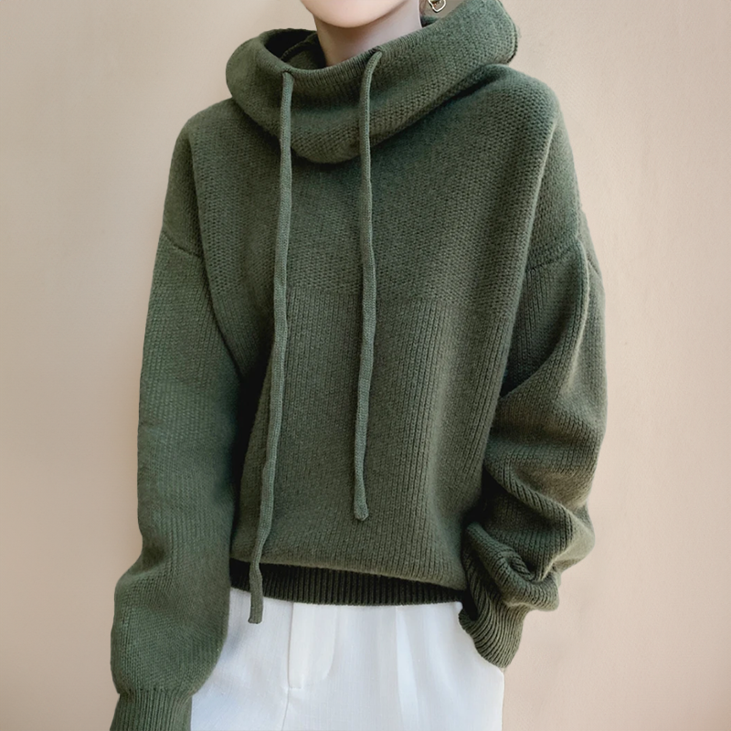 Damen - Rollkragenpullover - Merinowolle - Klassische Wärme für stilvolle Eleganz