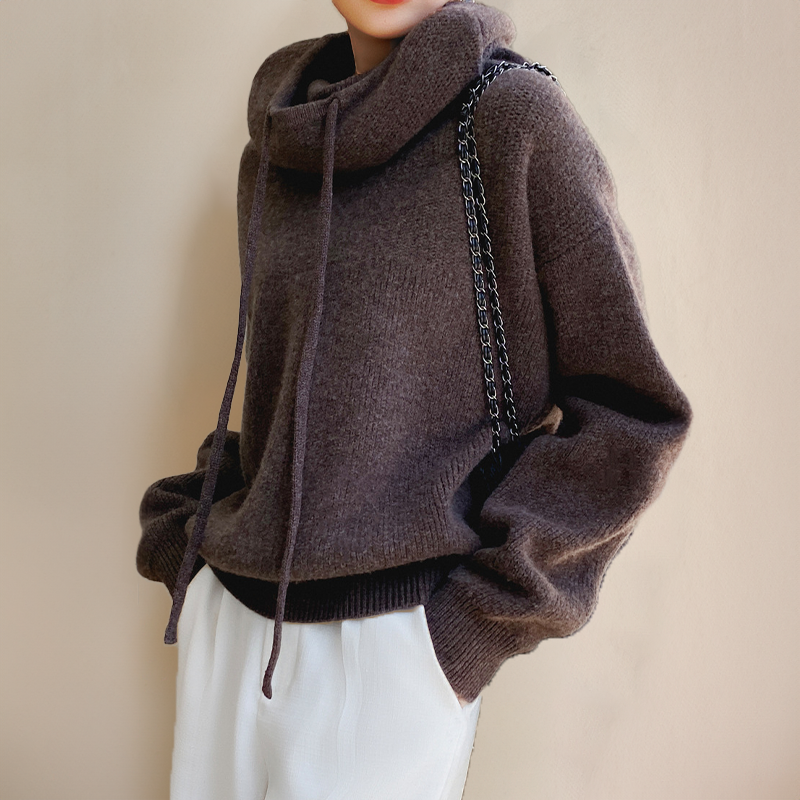 Damen - Rollkragenpullover - Merinowolle - Klassische Wärme für stilvolle Eleganz