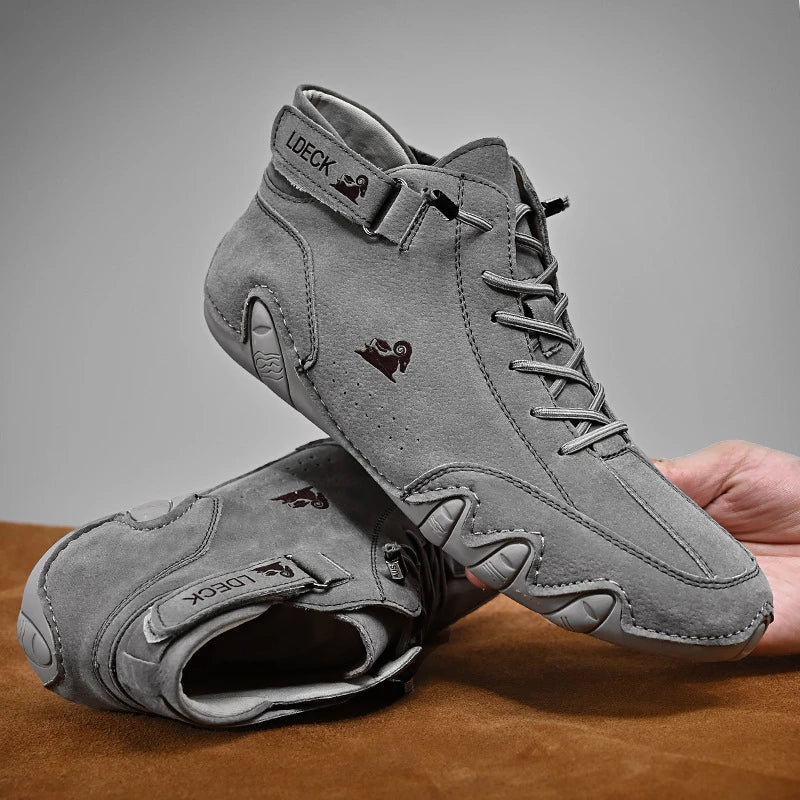 Decks | Ultra-bequemer, rutschfester Barfußschuh aus echtem Leder (Unisex)