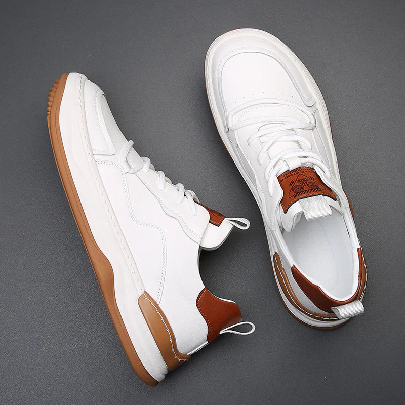 Herren - Turnschuhe - Leder - Low-Top - Stilvolle Freizeitschuhe für jeden Anlass
