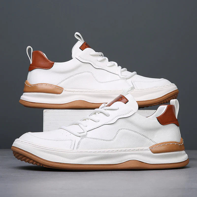 Herren - Turnschuhe - Leder - Low-Top - Stilvolle Freizeitschuhe für jeden Anlass