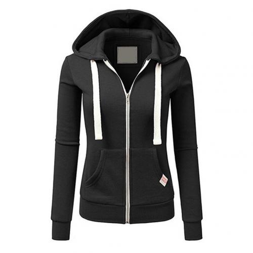 Damen - Kapuzenpulli mit Reißverschluss - Baumwollmischung - Kuscheliges Fleece - Ideal für gemütliche Tage
