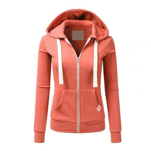 Damen - Kapuzenpulli mit Reißverschluss - Baumwollmischung - Kuscheliges Fleece - Ideal für gemütliche Tage